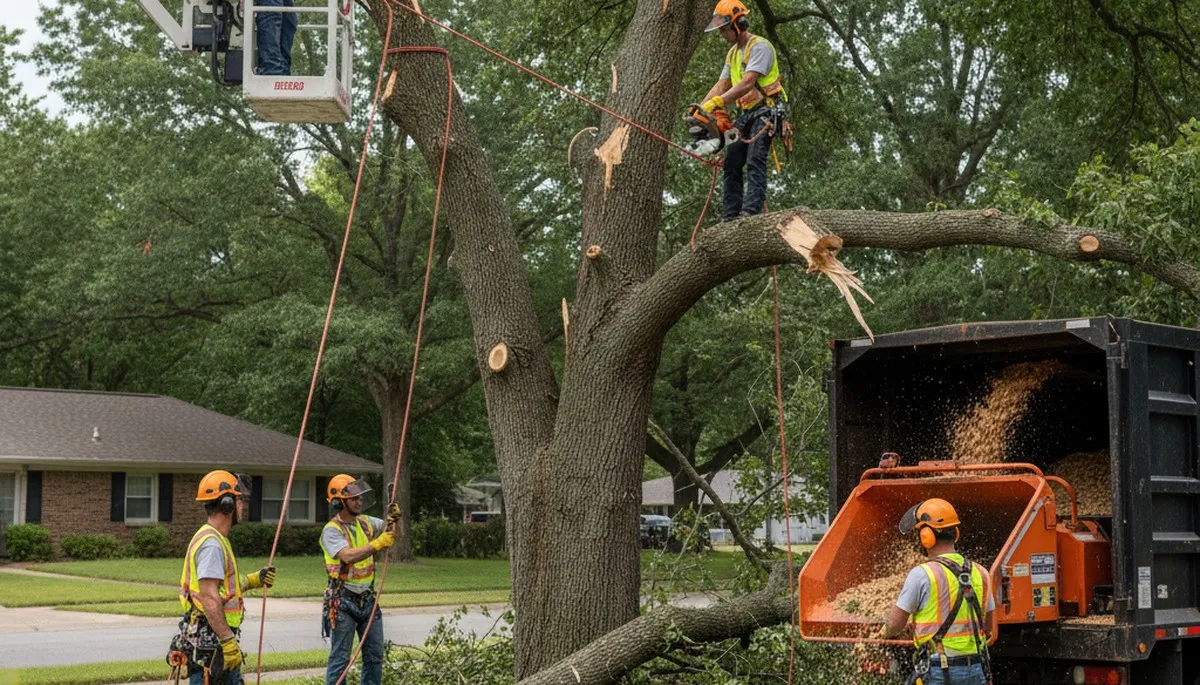 Emergency tree service crew clearing storm-damaged trees in Albany, NY