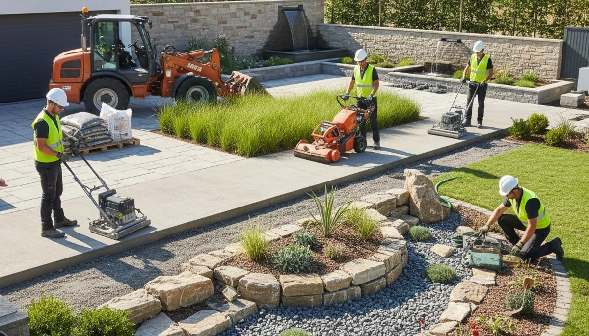 Tree service team in Albany, NY providing landscape design and property care services
