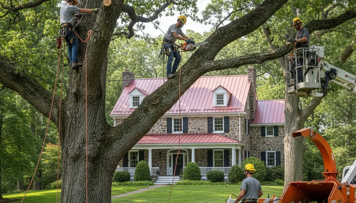Tree service crew in Albany, NY providing professional tree care and removal services