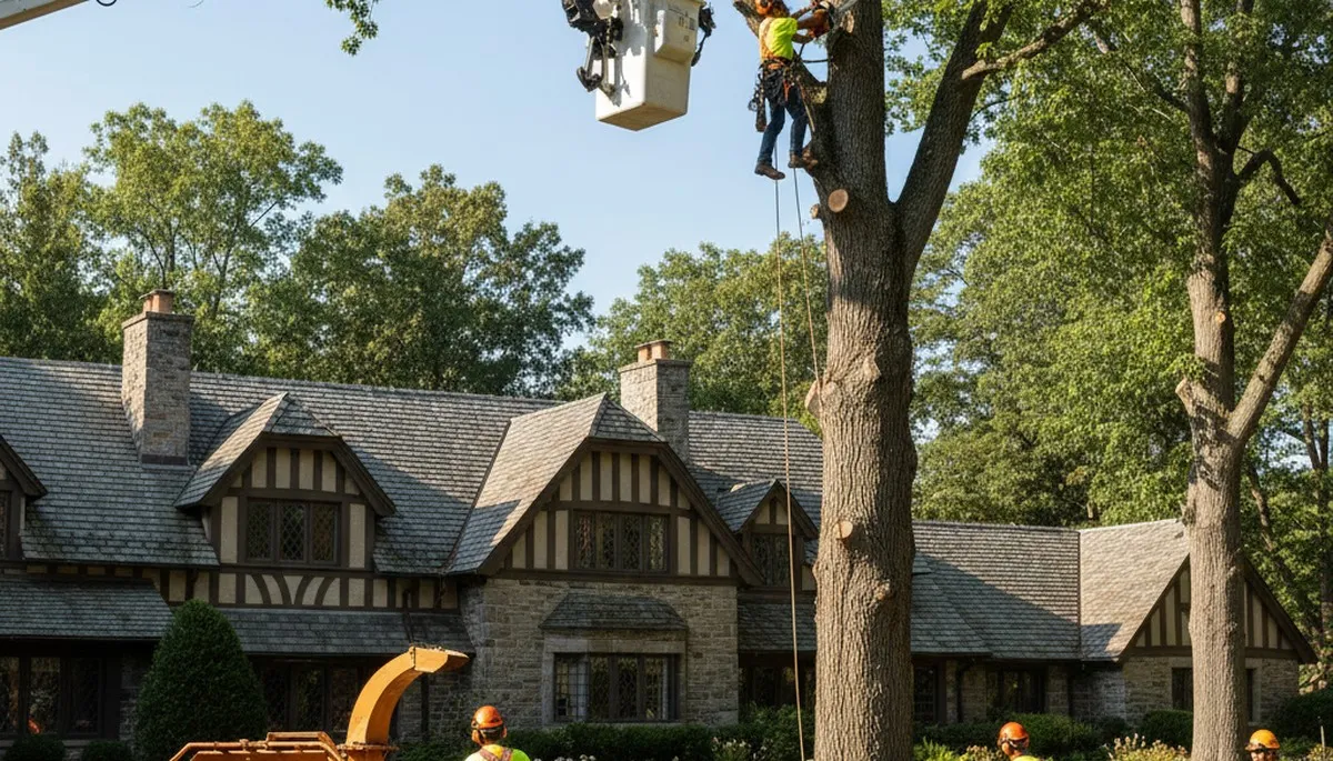 Tree service crew in Albany, NY providing professional tree trimming and removal services
