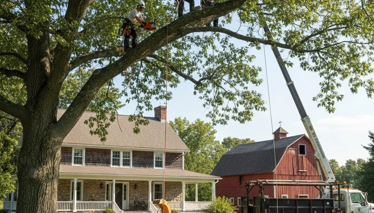 Tree service team in Albany, NY providing professional tree care and removal services
