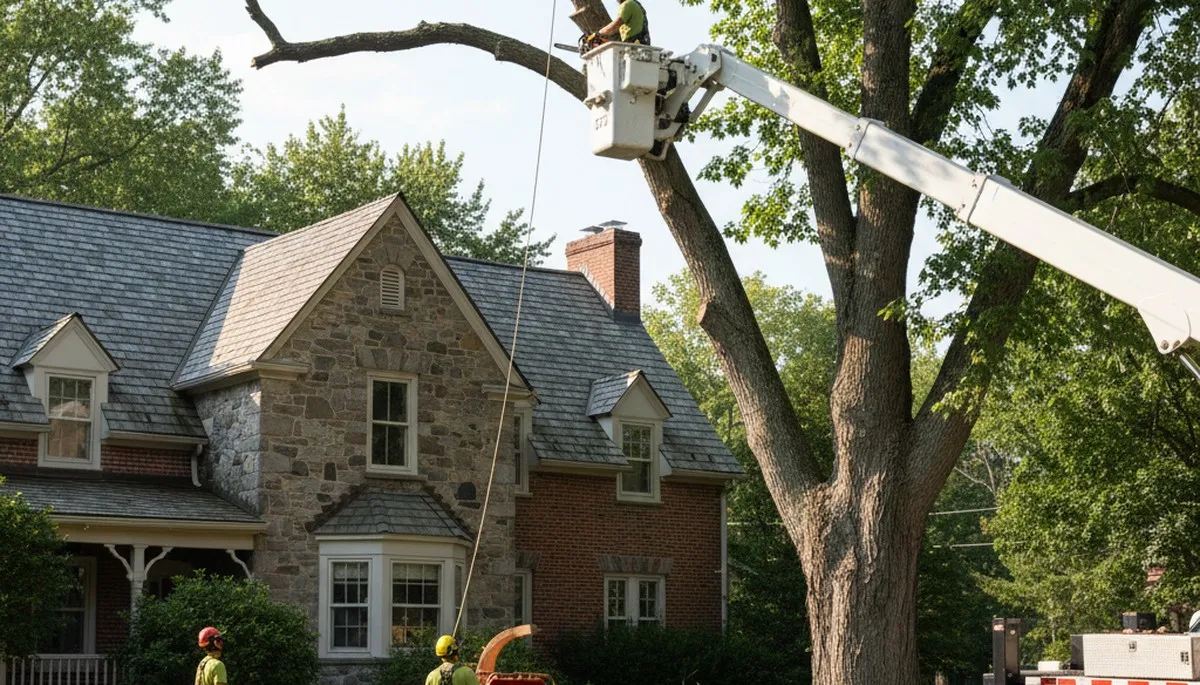 Tree service crew in Albany, NY providing professional tree trimming and removal services